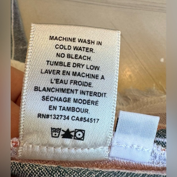 Anthropologie Cloth & Stone Striped Sleeveless V-Neck Shirt Dress - Size Small - Picture 15 of 15